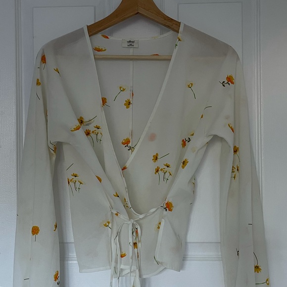 WILFRED Lilia Wrap Blouse (XXS) - Picture 2 of 6